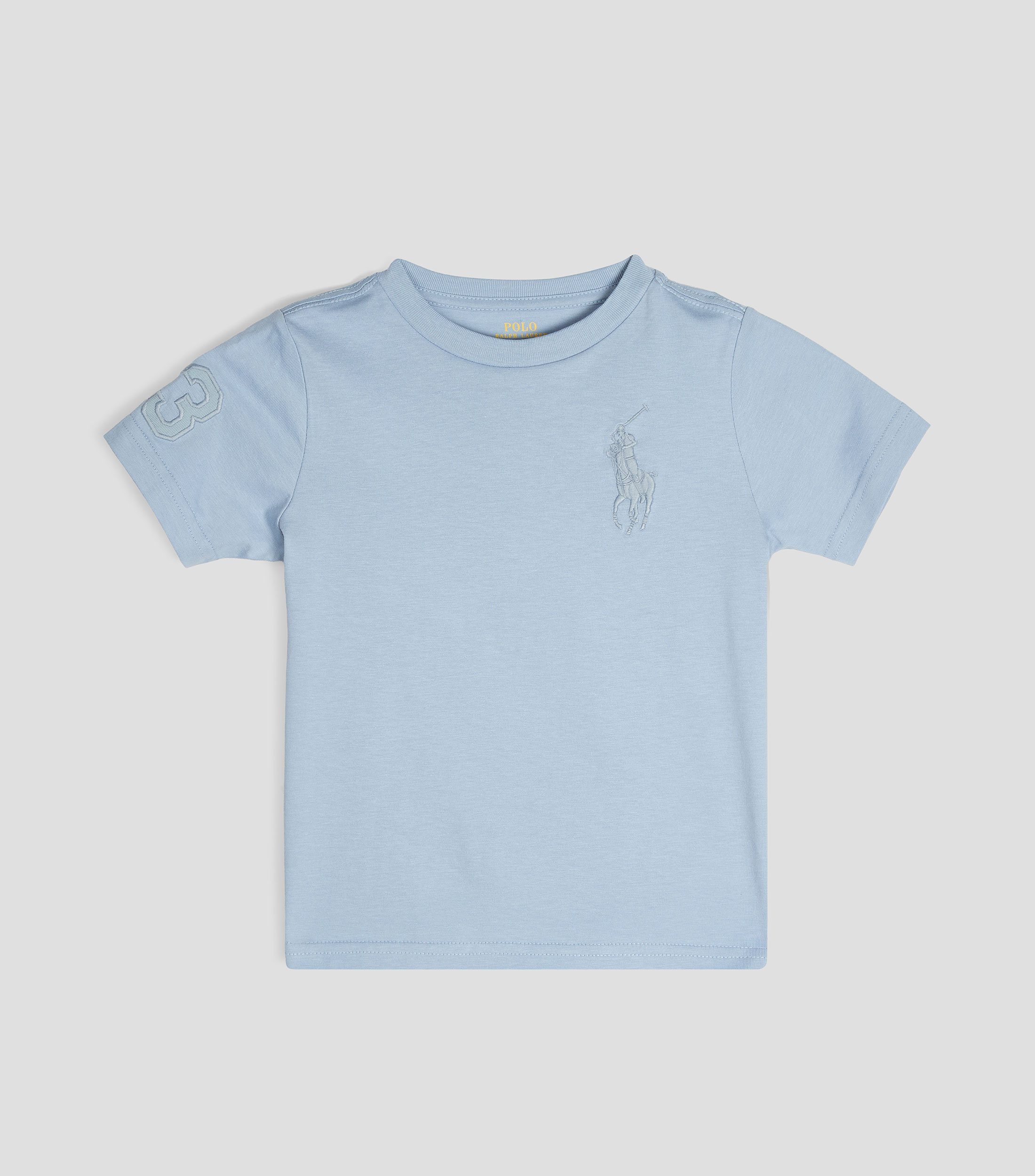 Playera cuello redondo manga corta sólida Bebé